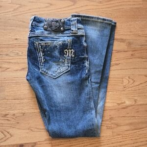 Miss Me Blue Embellished Jeans